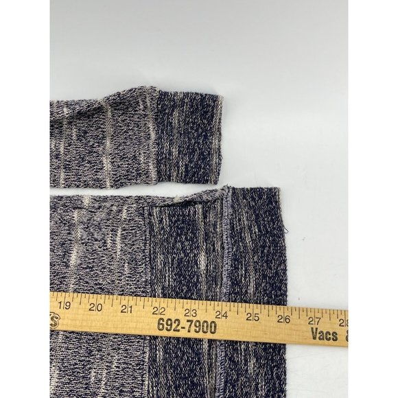 Harlowe & Graham Women's Gray Striped Loose Knit Long Sleeve Tunic Sweater Med - Picture 9 of 10